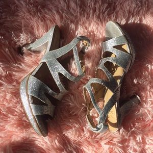Silver Sparkly Heels